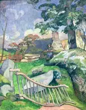 Gauguin, Paul: Wooden Gate or, The Pig Keeper