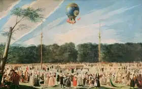 Carnicero, Antonio: Ascent of the Montgolfier Balloon at Aranjuez