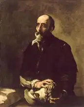 Ribera, P.: Portrait of the Blind Sculptor, Gambazo (1602-64)