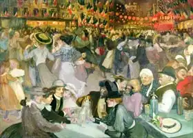 Steinlen, Théophile A.: Ball on the 14th July