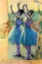 Degas, Edgar: Two Blue Dancers