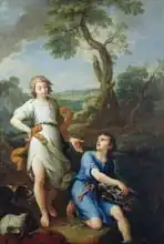 Parrocel, Pierre: Capture of the fish in the River Tigris by the young Tobias