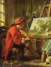 Boucher, Francois: Painter in his Studio