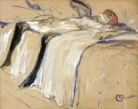 Toulouse-Lautrec, H.: Woman lying on her Back - Lassitude, study for Elles