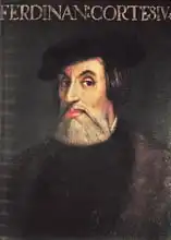 Italská škola (16. století): Portrait of Hernando Cortes (1485-1547)
