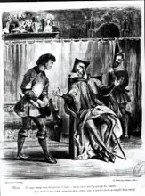 Delacroix, Eugene: Mephistopheles and the Pupil, from Goethe Faust