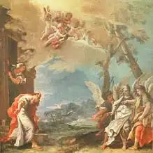 Ricci, Sebastiano: Abraham welcoming the Angels