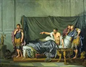 Greuze, Jean-Baptiste: Emperor Severus Rebuking his Son, Caracalla, for Wanting to Assassinate Him