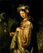 Rembrandt, van Rijn: Saskia as Flora