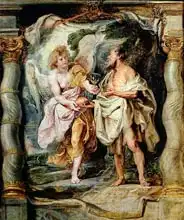 Rubens, Peter Paul: Prophet Elijah and the Angel in the Wilderness