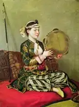 Liotard, J. E.: Turkish Woman with a Tambourine