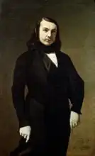 Chatillon, Auguste de: Portrait of Theophile Gautier (1811-72)