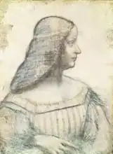 Vinci, Leonardo: Portrait of Isabella d Este (1474-1539)