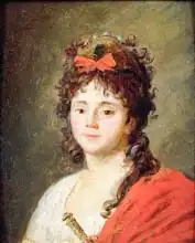 Garneray, Jean-François: Portrait of Mademoiselle Maillard (1766-1818) as the Goddess of Reason at the Fete de l Eglise de Notre-Dame