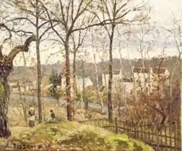 Pissarro, Camille: Winter Landscape at Louveciennes