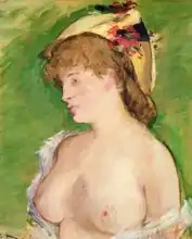 Manet, Edouard: The Blonde with Bare Breasts