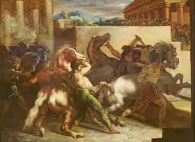 Géricault, Théodore: Wild Horse Race at Rome