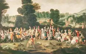 Deruet, Claude: Duchess of Lorraine Hunting