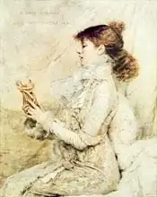 Bastien-Lepage, Jules: Portrait of Sarah Bernhardt (1844-1923)
