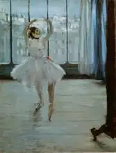 Degas, Edgar: Dancer in Front of a Window (Dancer at the Photographer Studio)