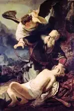 Rembrandt, van Rijn: The Angel Stopping Abraham from Sacrificing Isaac