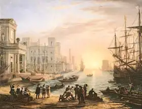 Lorrain, Claude: Sea Port at Sunset