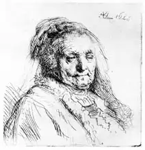 Rembrandt, van Rijn: Portrait of the artist mother