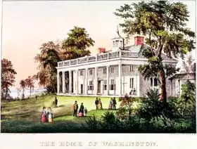 Americká škola (19. století): Home of George Washington, Mount Vernon, Virginia