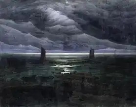 Friedrich, Caspar David: Sea Shore in Moonlight