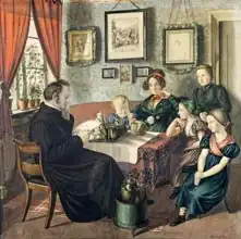 Milde, Carl Julius: Pastor Johann Wilhelm Rautenberg and his Family
