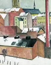 Macke, August: Church of St Mary in Bonn in Snow