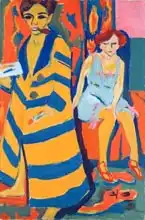 Kirchner, Ernst Ludwig: Self Portrait with a Model