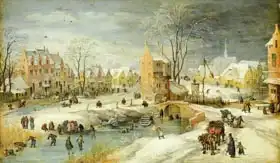 Momper, Joos de (ml.): Village in Winter