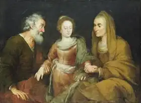 Strozzi, Bernardo: Educating of Maria