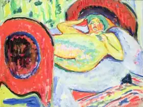 Kirchner, Ernst Ludwig: Reclining Nude