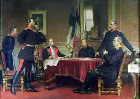 Werner, Anton Alexander von: Discussion of a War Strategy in Versailles