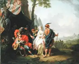 Tischbein, Johann H. W.: Abduction of Briseis from the Tent of Achilles