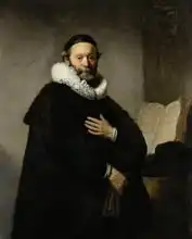 Rembrandt, van Rijn: Portrait of Johannes Wtenbogaert