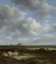 Ruisdael, Jacob: View of Haarlem from the Northwest with the Bleaching Fields in the Foreground