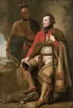 West, Benjamin: Colonel Guy Johnson and Karonghyontye (Captain) David Hill
