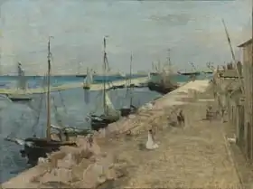 Morisot, Berthe: Harbour at Cherbourg