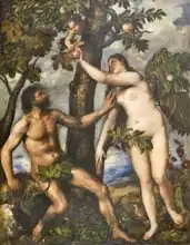 Tizian: Adam a Eva