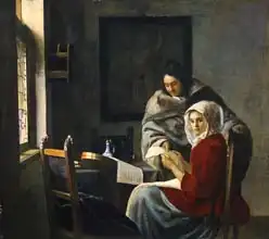 Vermeer, Jan: Girl interrupted at her music