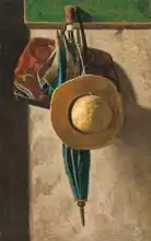 Peto, John Frederick: Straw Hat, Bag and Umbrella