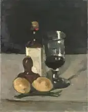 Cézanne, Paul: Still Life with Bottle, Glass, and Lemons