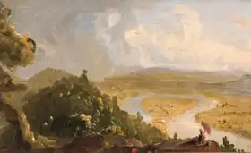 Cole, Thomas: Sketch for View from Mount Holyoke, Northampton, Massachusetts, after a Thunderstorm