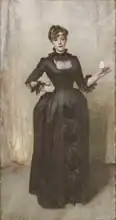 Sargent, John Singer: Lady with the Rose (Charlotte) Louise Burckhardt
