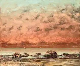 Courbet, Gustave: Black Rocks at Trouville