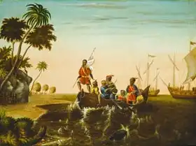 Hicks, Edward: Landing of Columbus