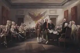 Trumbull, John: Declaration of Independence, July 4
